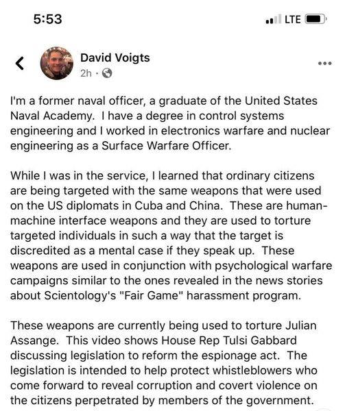Please Share -- You could be next: Annapolis Grad David Voigt Explains targeting of Innocent Defenseless American Civilians